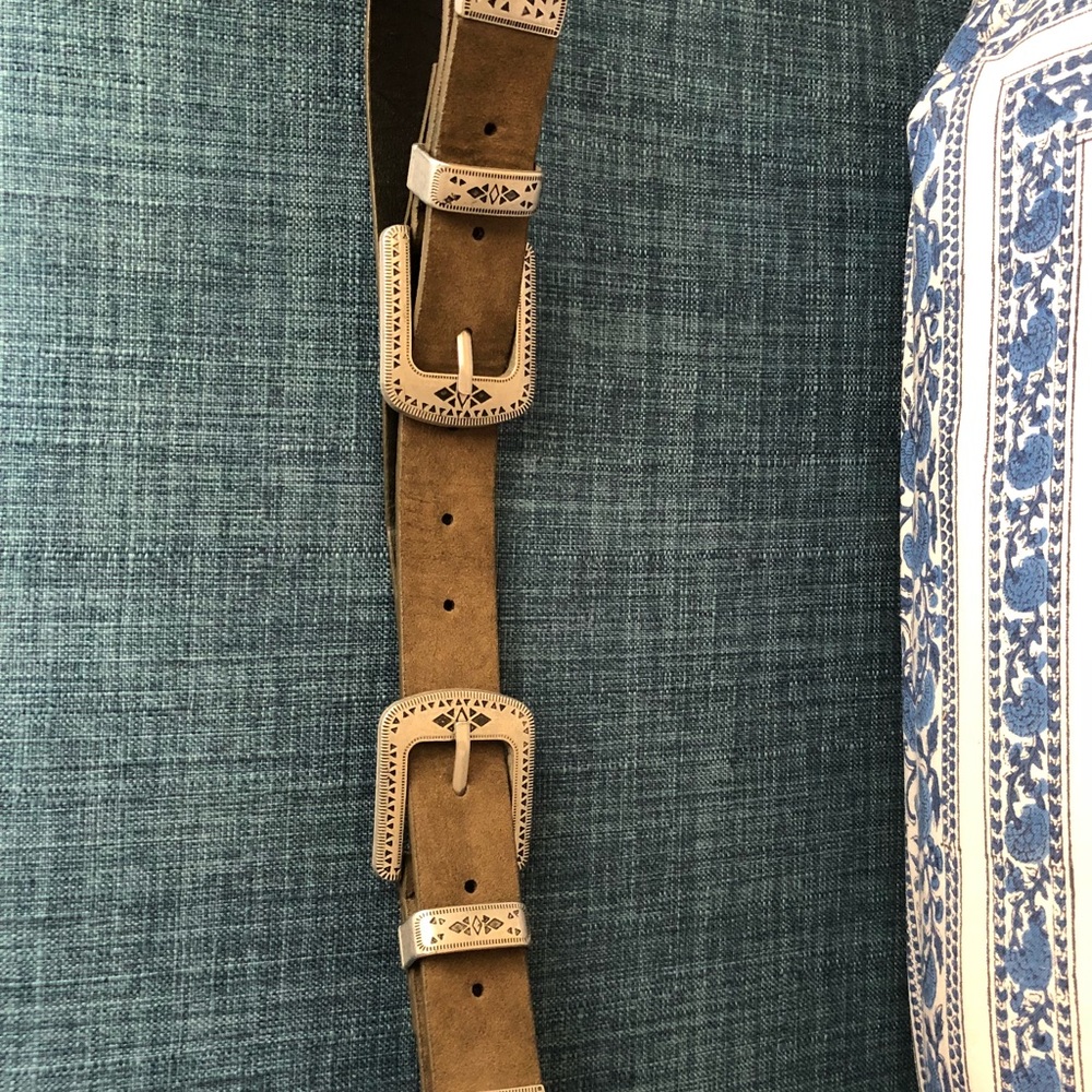 Double Buckle Western Belt